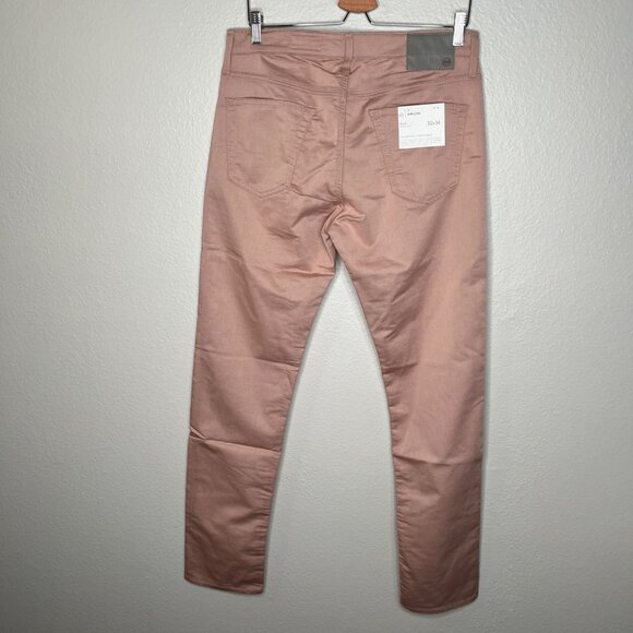 AG Adriano Goldschmied Tellis Modern Slim Airluxe Pink Twill Pants 32x34 - Picture 2 of 8